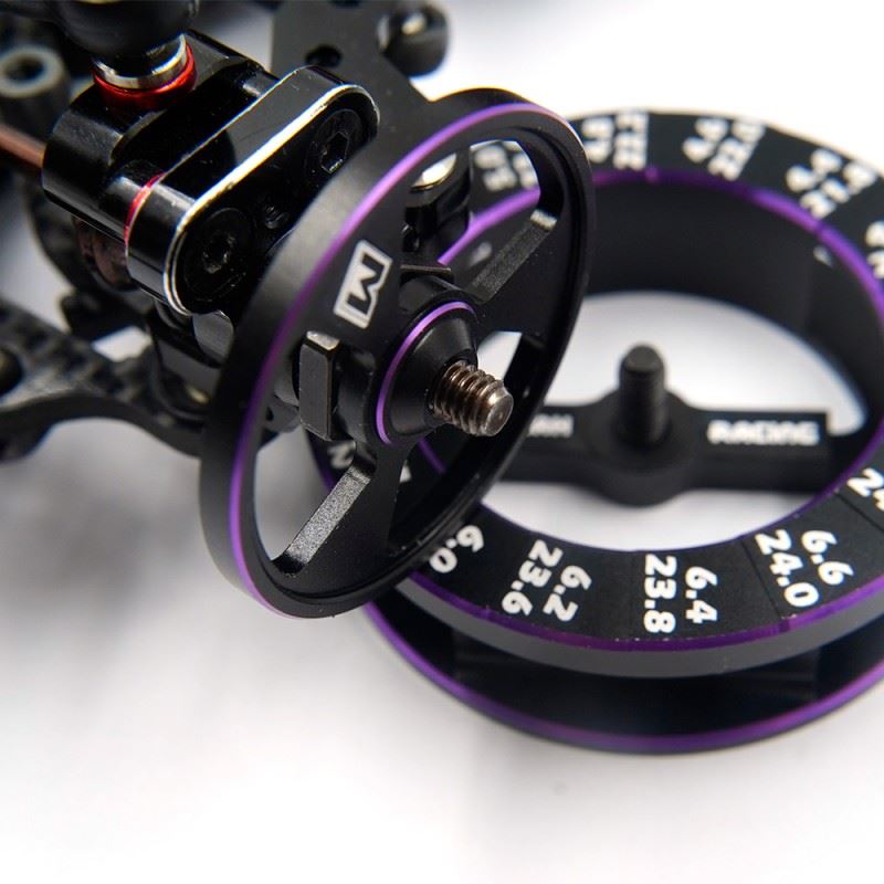 Yeah Racing Momentum 7075 Aluminum Round Droop Gauge V2 For 1/10 On Road Chassis Limited Edition