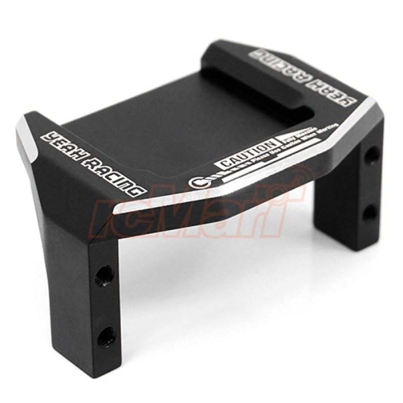 Yeah Racing Aluminum Servo and Gyro Mount For Yokomo YD2 YD2S YD2TC Black