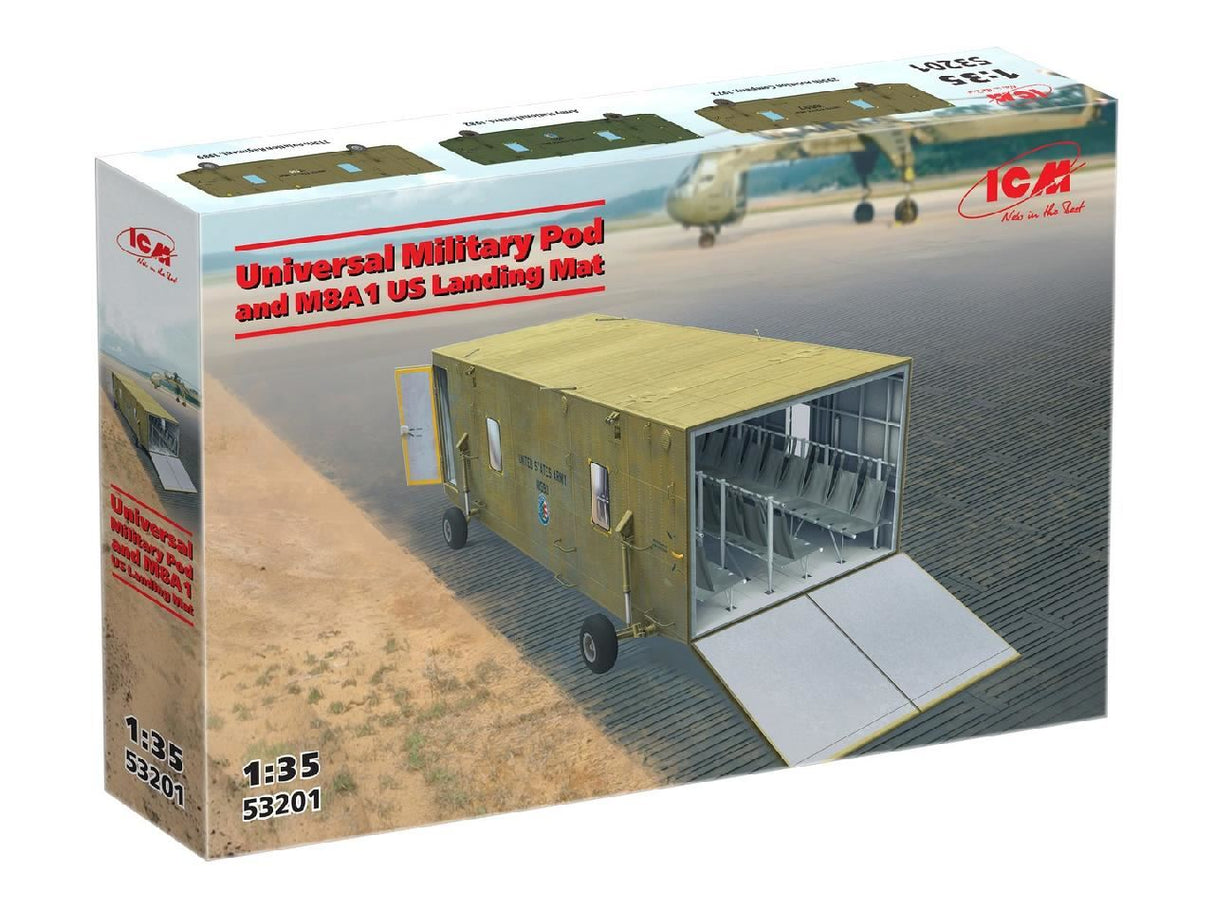 Icm Universal Military Pod With M8A1 U.S. Landing Mat