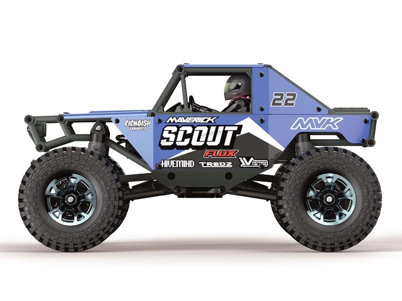 Scout-24 Flux 1/24Th Rock Crawler - Blue