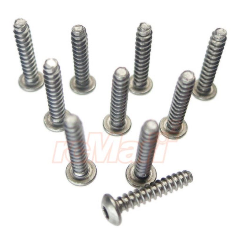 Yeah Racing Titanium Hex Socket Button Head Self-drilling Screws M3 x 15mm 10pcs