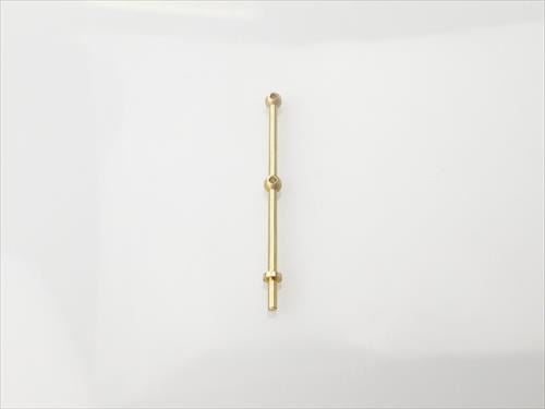 RACTIVE 2 Hole Stanchion, Brass 30mm (Pk10)