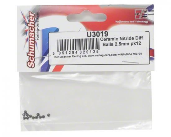 Schumacher Ceramic Nitride Diff Balls 2.5mm (pk12)