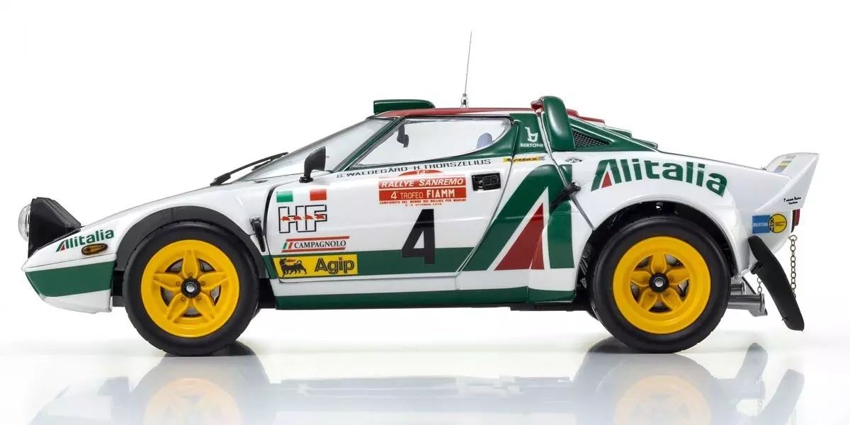 Kyosho 1:18 Lancia Stratos Hf B.Waldegard Winner San Remo 1976 Nr.4