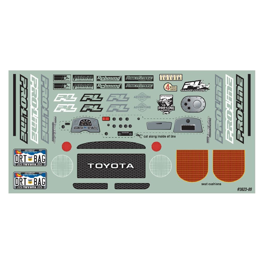 Pro 1/10 1979 Toyota Land Cruiser Fj40 Clear Body/Cage 12.3In Wb