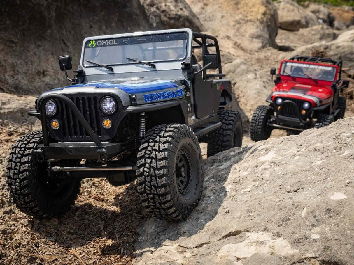 Axial 1/10 SCX10 III Jeep CJ-7 4WD Brushed RTR, Grey