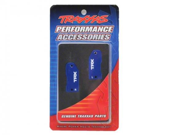 TRAXXAS Caster blocks, 30' blue-anodised 6061 alu (left & right)