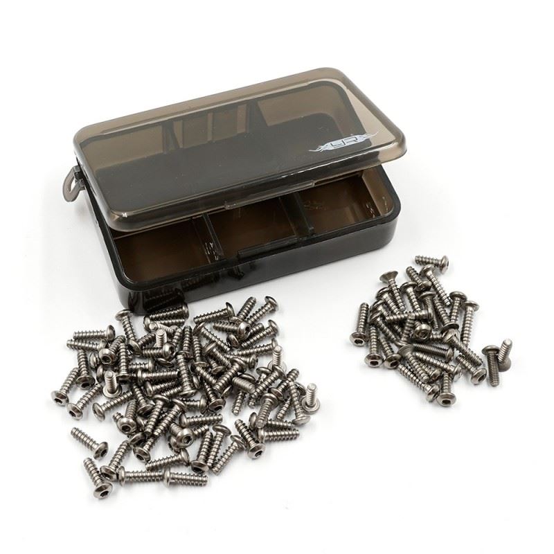 Yeah Racing Titanium Screw Assorted Set W/Box For Tamiya Bt-01