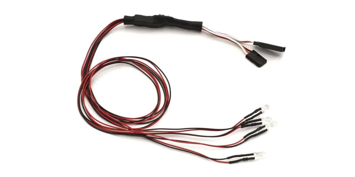 Kyosho Led Light Unit (Diam=5/L=400) 2 Halogen Clear / 2 Red