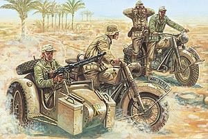 Italeri 1/72 Wwii German Motorcycles