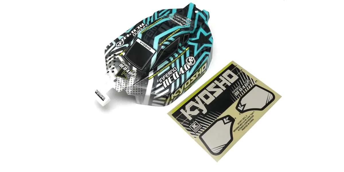 Bodyshell Kyosho 1:8 Inferno Neo 4.0 Ve Type.2 (White/Gren)