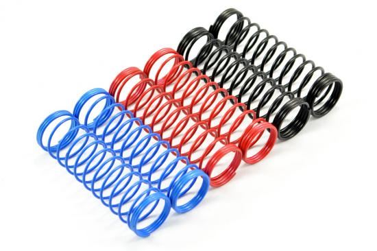 FASTRAX 1/10TH 95mm SPRING SET SOFT/BLUE,MED/RED,HARD/BLACK