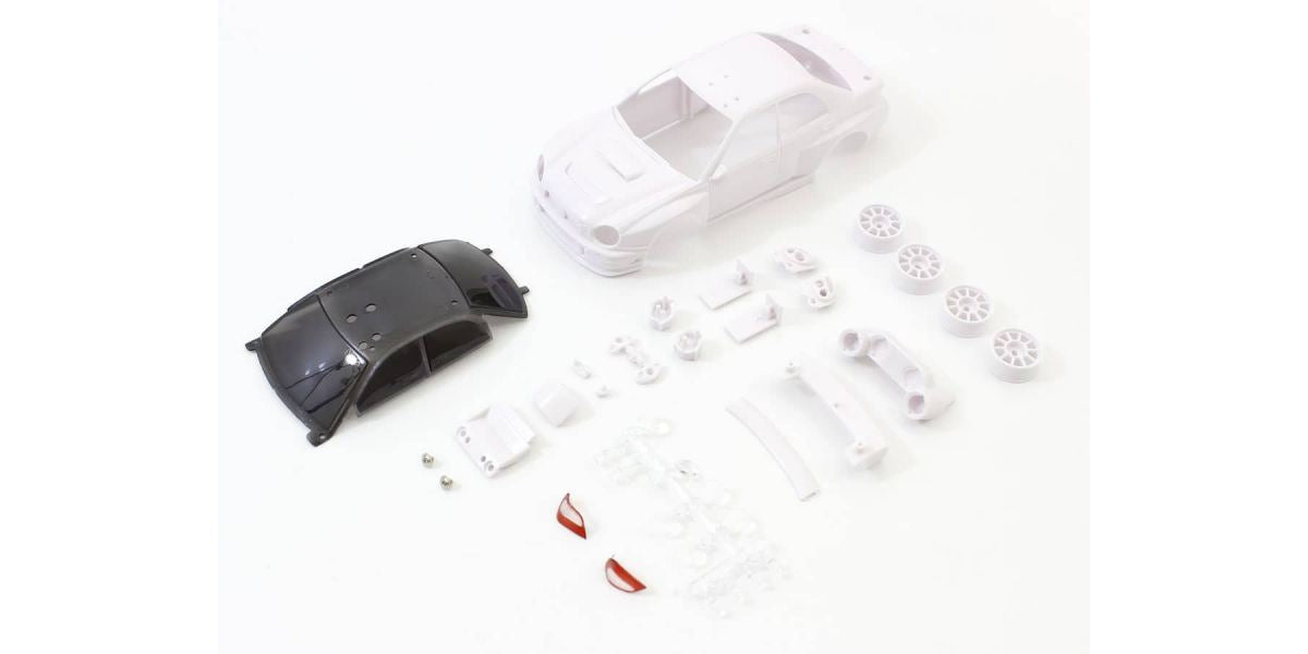 Bodyshell Subaru Impreza Wrc 2002 Mini-Z + 4Wd Rims (White Body)
