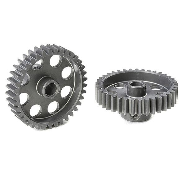 Corally 48 Dp Pinion Short Hard Anodised Al7075 37 Teeth Shaft Dia. 3.17mm