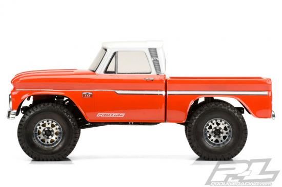 Proline 1966 Chevrolet C-10 Clear Body (Cab+Bed) Scx10 313
