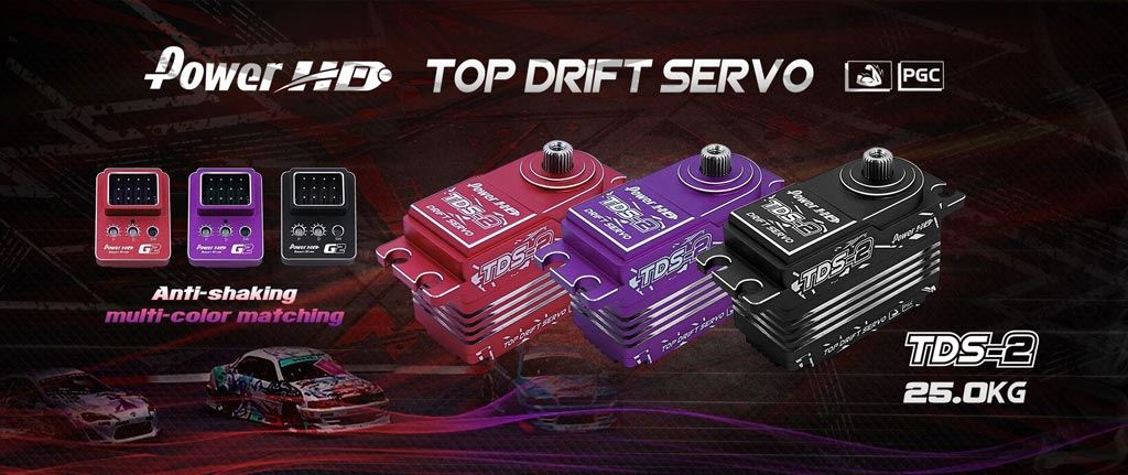 Servo Power Hd Tds-2 Black Low Profil Drift Hv (25Kg/0.09S)