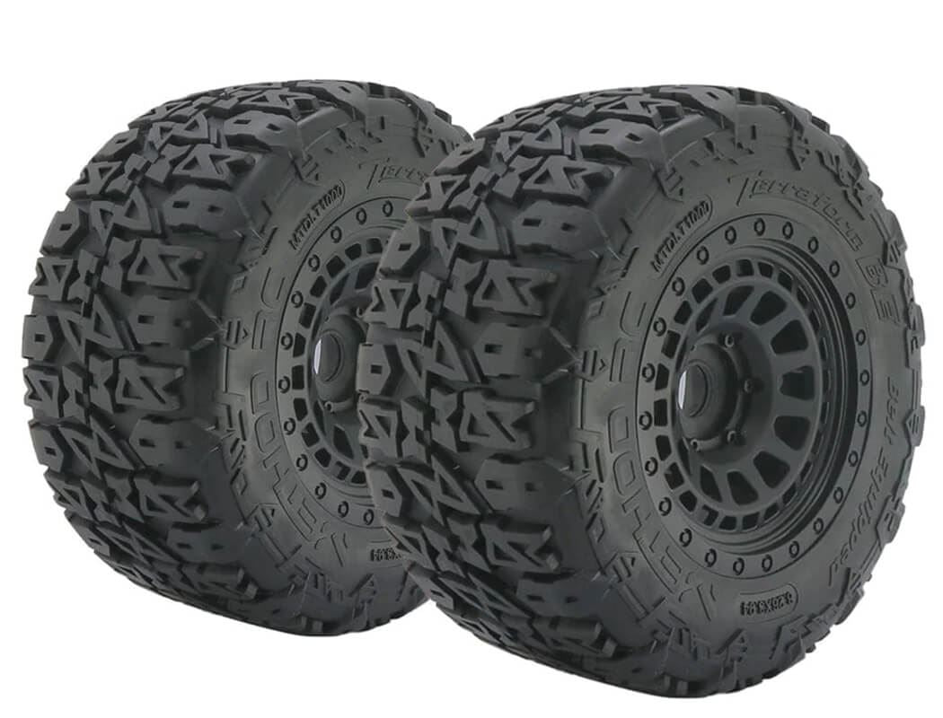 METHOD TERRAFORM BELTED 1/8 MT TYRES ON ARRAY RIMS