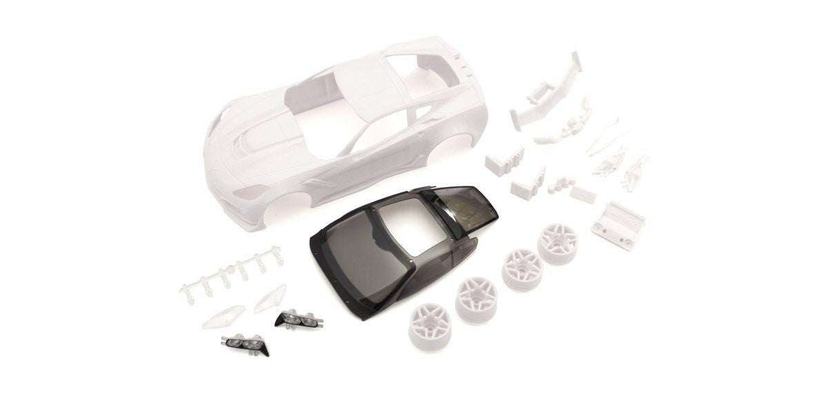 Bodyshell Chevrolet Corvette Zr1 Mini-Z + 2Wd Rims (White Body)