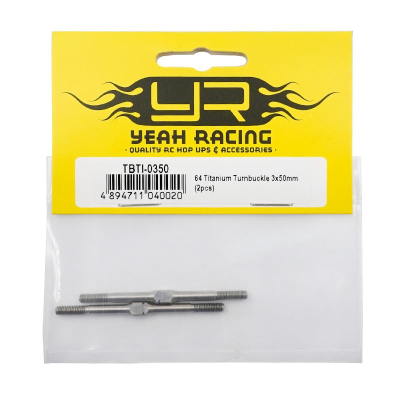 Yeah Racing 64 Titanium Turnbuckle 3x50mm (2pcs)