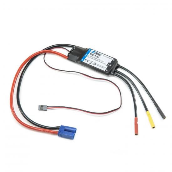 E Flite ESC: 100-Amp Pro Switch-Mode 5A BEC Brushless ESC