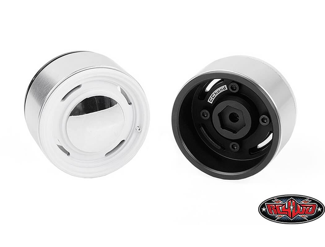 RC4WD ANALOG 1.9'' ALUMINUM CAP WHEELS (WHITE)