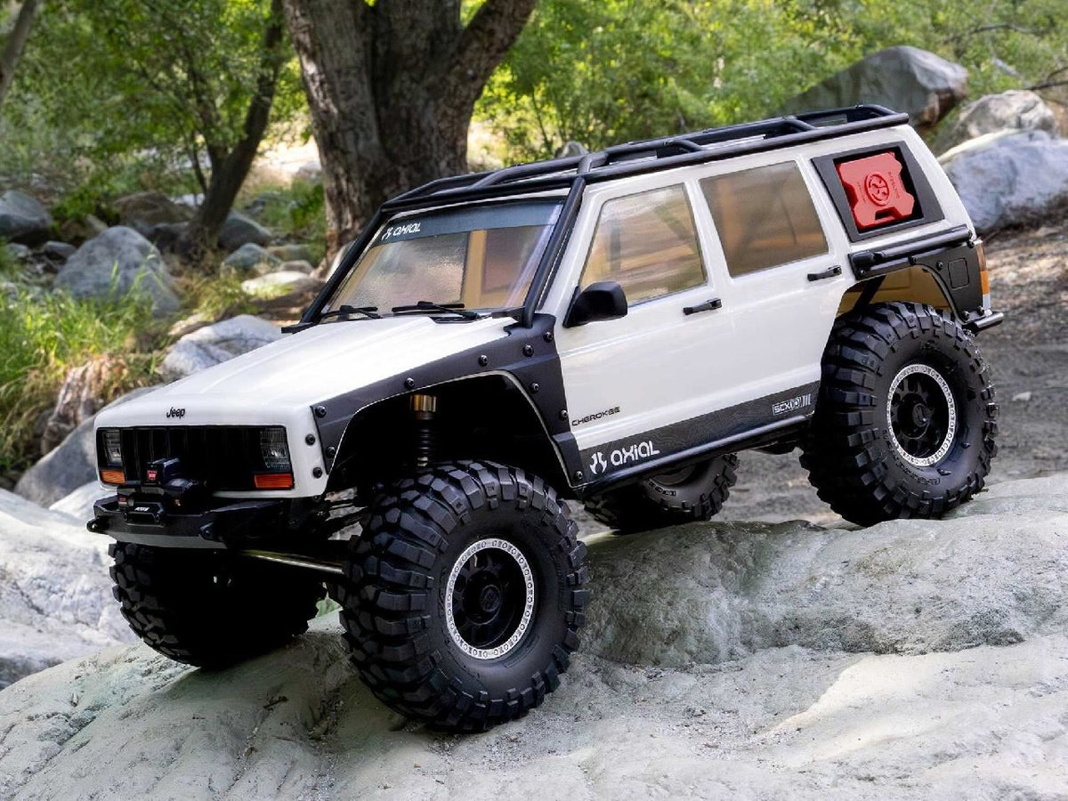 Axial 1/10 Scx10 Iii Jeep Cherokee Xj 4X4 Rtr Rock Crawler, White