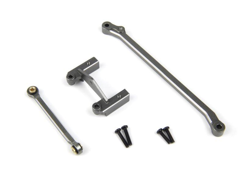 Aluminum Servo Mount & Steering Link Set(Gunmetal)