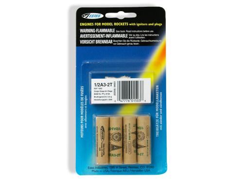 ESTES Rocket motors 1/2A3-2T (Pk4)