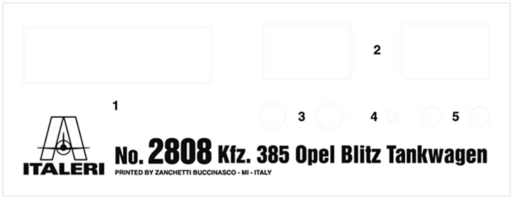 Italeri Opel Blitz Tankwagen Kfz. 385 Battle of Britain 80th