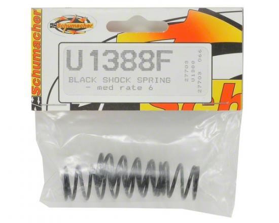 Schumacher Black Shock Springs - Med; rate 6 (pr)