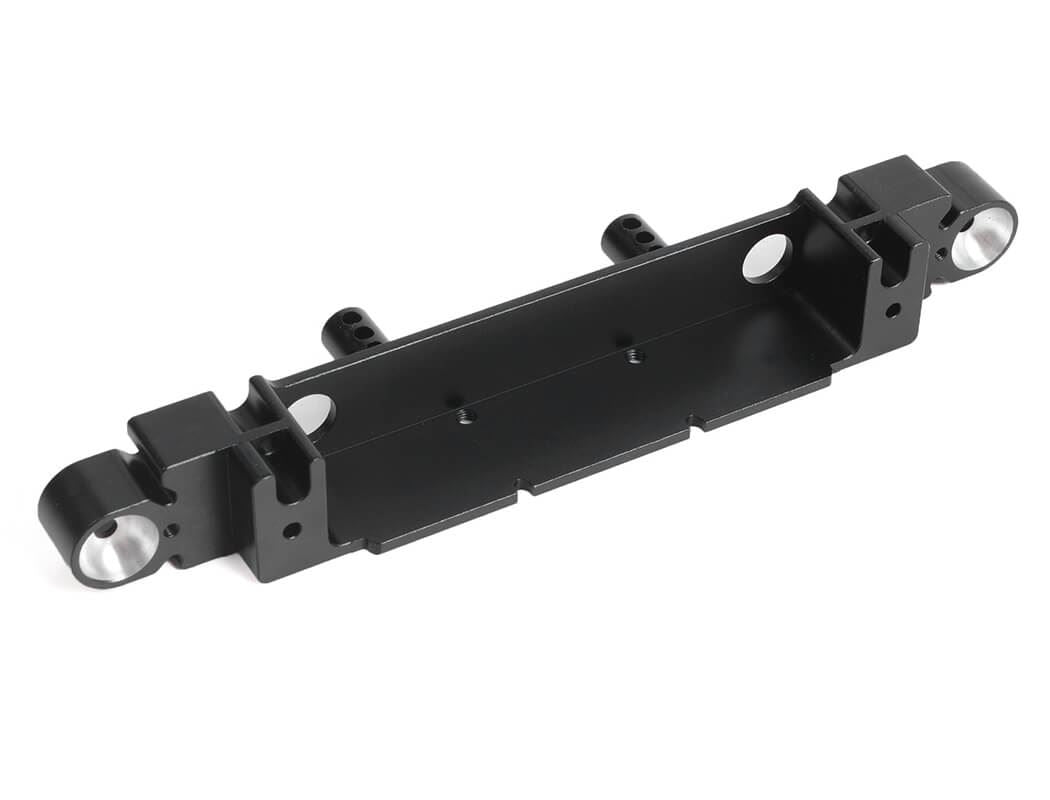 RC4WD OEM WIDE FRONT BUMPER W/ LICENSE PLATE HOLDER + STEERING GUARD FOR AXIAL 1/10 SCX10 III JEEP (