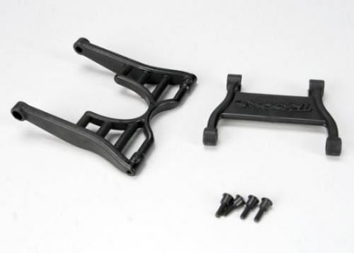 Traxxas Wheelie Bar Arm (1)/ Connector (1)/ 3X12 Ss (Hex Drive) (4)