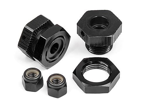 HPI Aluminum Wheel Hex Hub Set 17mm (Black/4Pcs)