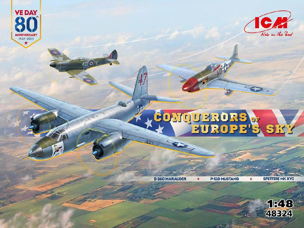 Icm Conquerors Of Europe'S Sky (Set Of 3 Aircraft)