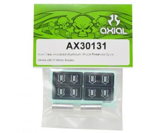 Axial Icon Clear Anodized Aluminum Shock Reservoir (2pcs)