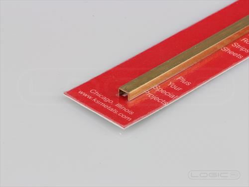 K&S Brass Channel 4.76 x 300mm (3/16 x 12")