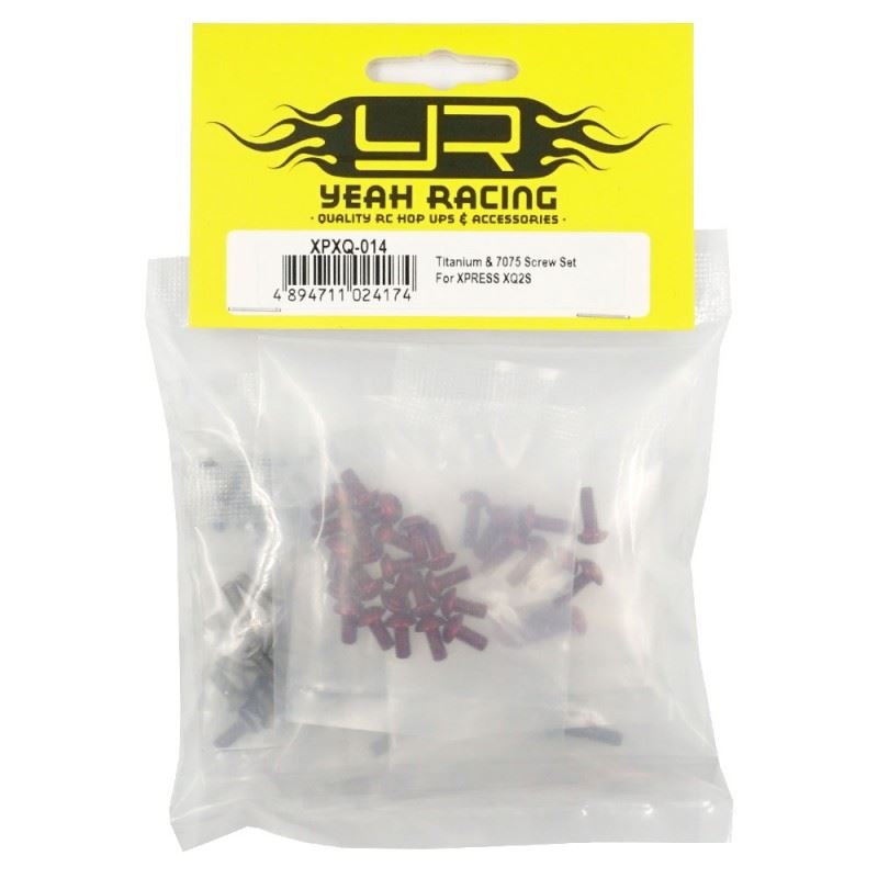 Yeah Racing Titanium and 7075 Aluminum Screw Set For Xpress XQ2S