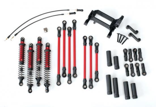 TRAXXAS Long Arm Lift Kit, TRX-4, complete (Red) (TRX8140R)