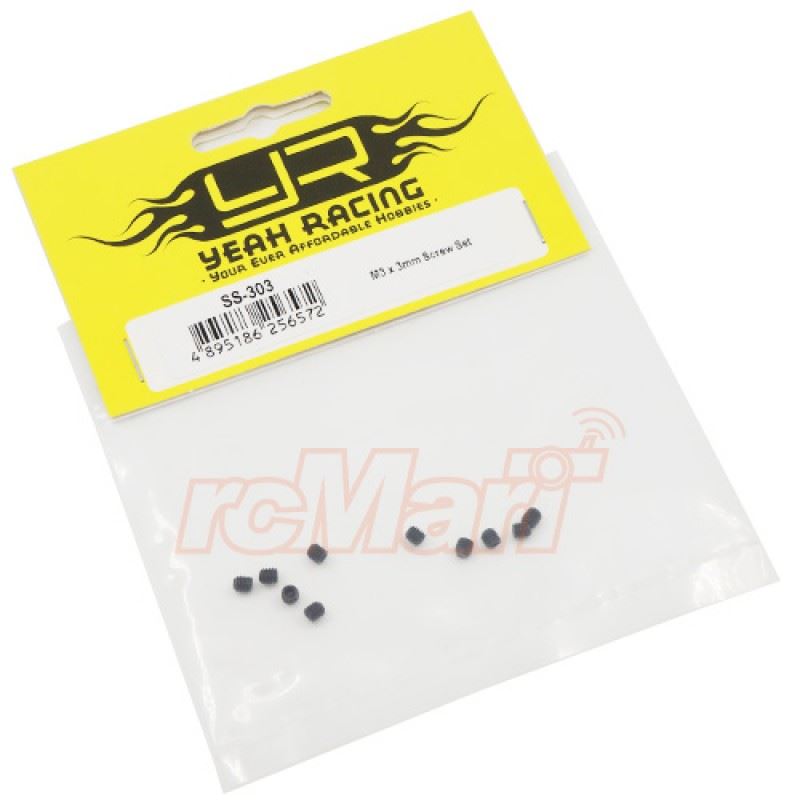 Yeah Racing Steel Set Screw M3x3mm For Pinion