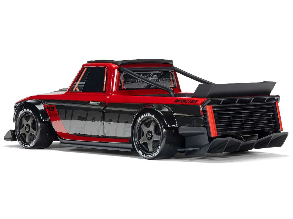 Arrma 1/12 Infraction Grom 3S Blx 4X4 Rtr W. Batt/Charg, Red/Black