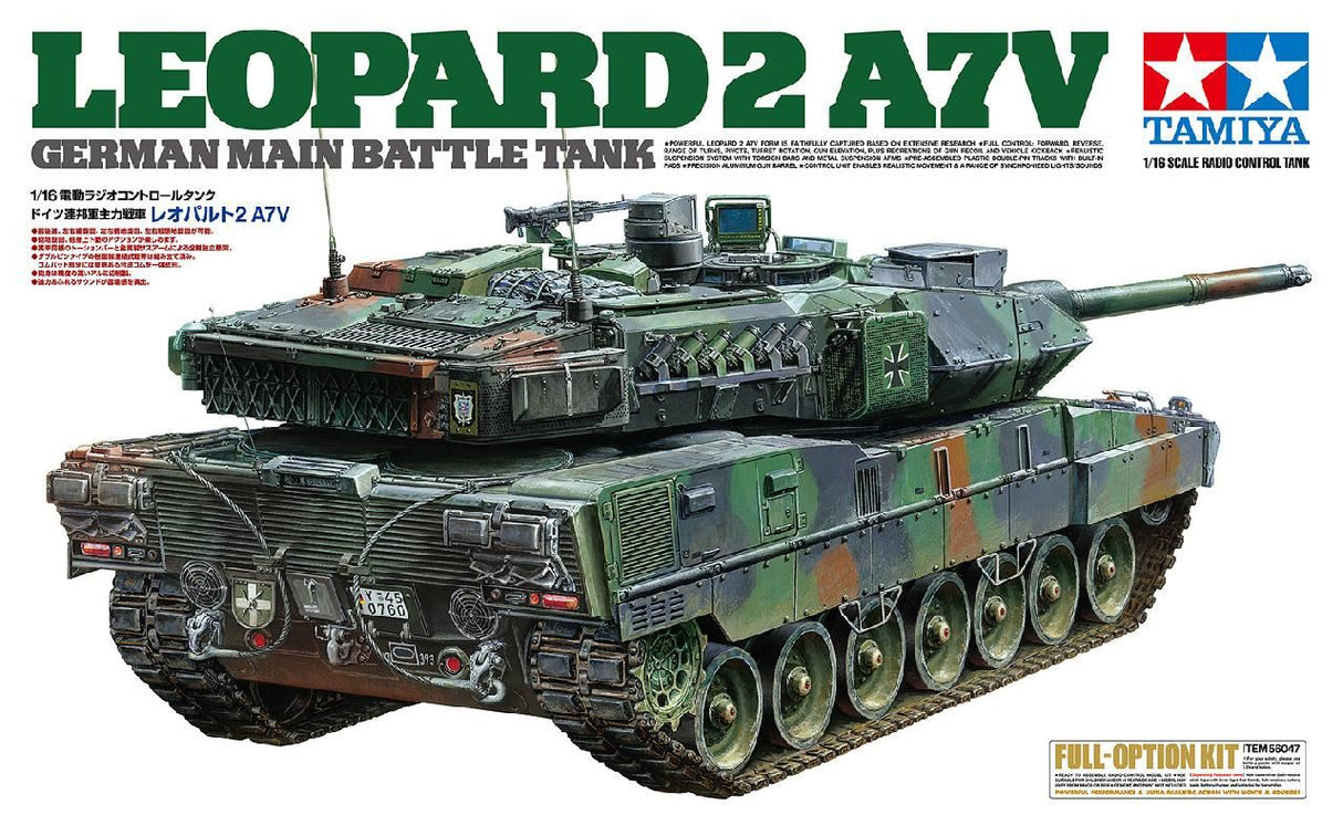 Tamiya R/C Leopard 2 A7V W/Option Kit