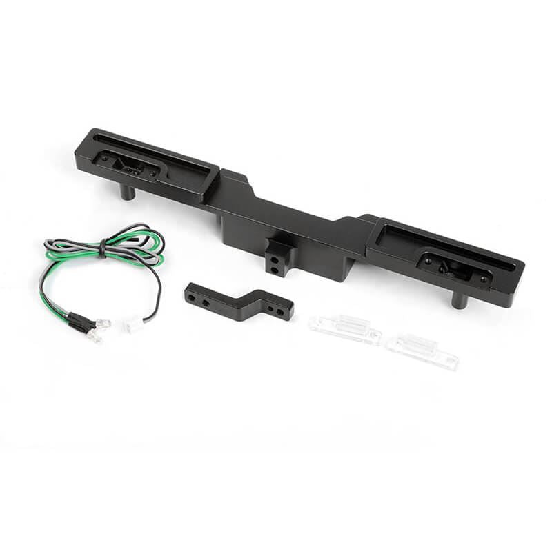 RC4WD OXER REAR BUMPER W/ TOWING HOOK, BRAKE LENSES & LED LIGHTS FOR TRAXXAS TRX-4 MERCEDES-BENZ G-5