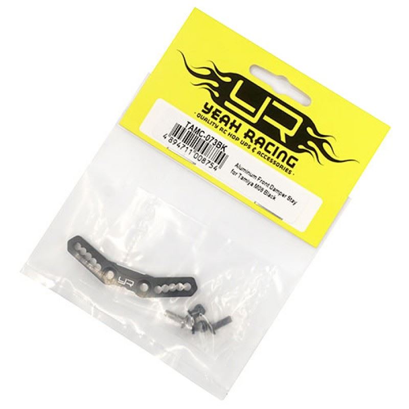 Yeah Racing Aluminum Front Damper Stay for Tamiya M08 Black