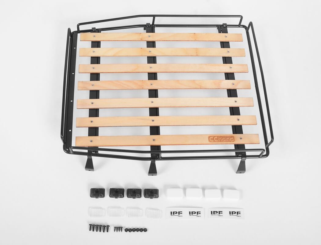 RC4WD WOOD ROOF RACK W/LIGHTS FOR RC4WD CRUISER BODY