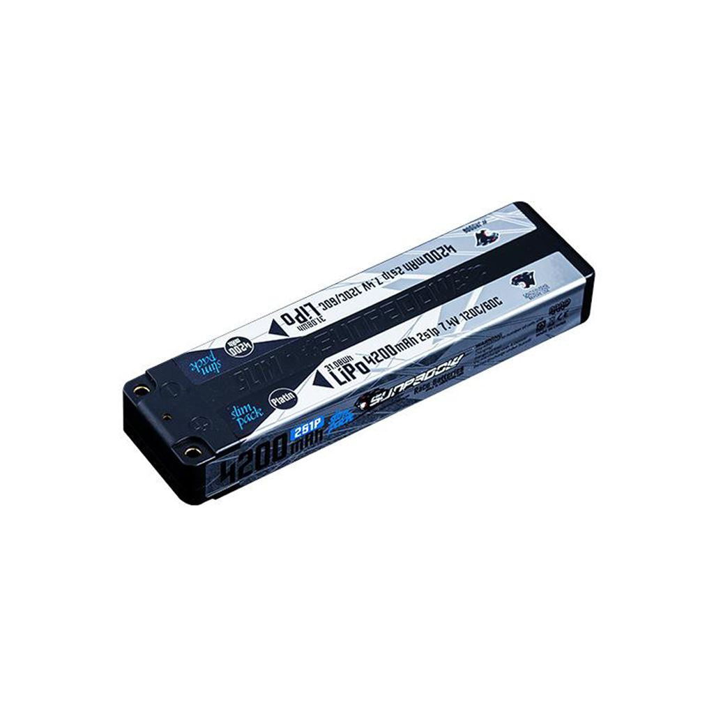 Sunpadow LiPo 4200-2S1P-7.4V-120C Slim Stick