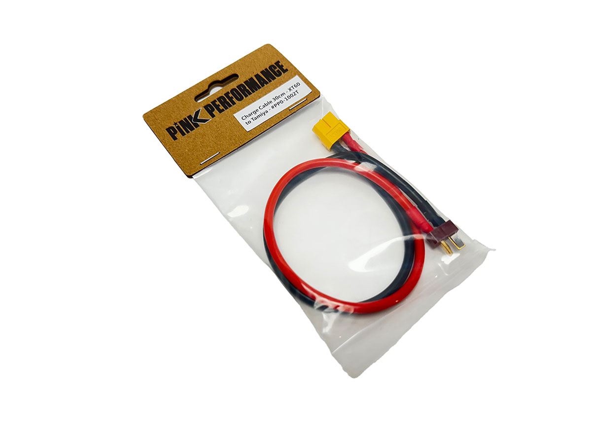 Pink Performance Charge Cable 30Cm Pink - Xt60 To Tamiya
