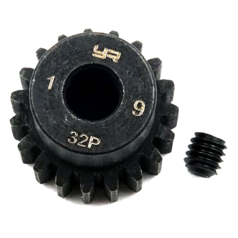 Yeah Racing 32 Pitch 19T HD Steel 5mm Bore Motor Gear Pinion