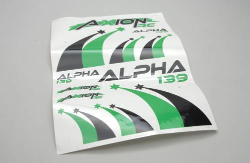 Axion RC Decal Sheet (Grn-Black) Alpha 139 2