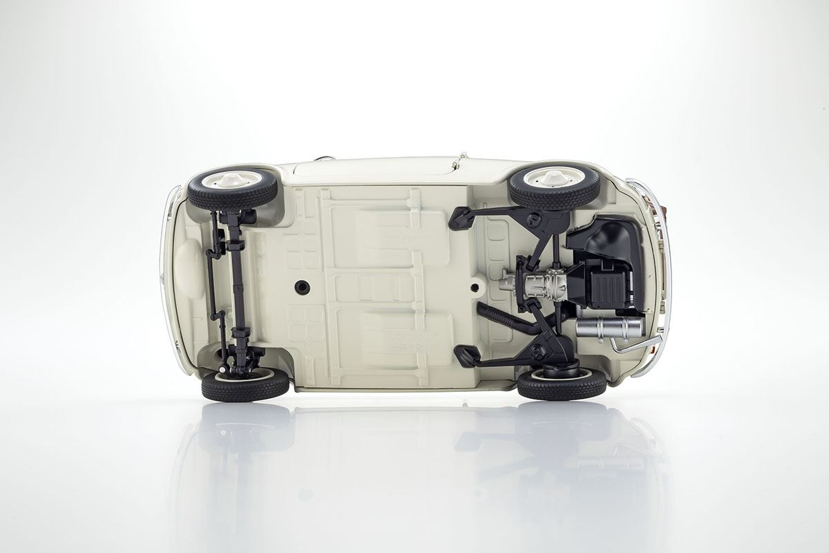 Kyosho 1:18 Fiat Nuova 500 Ivory Accessories Version