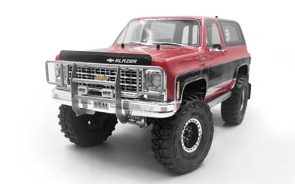 RC4WD RANCH FRONT GRILLE W/IPF LIGHTS FOR TRAXXAS TRX-4 CHEVY K5 BLAZER (SILVER)